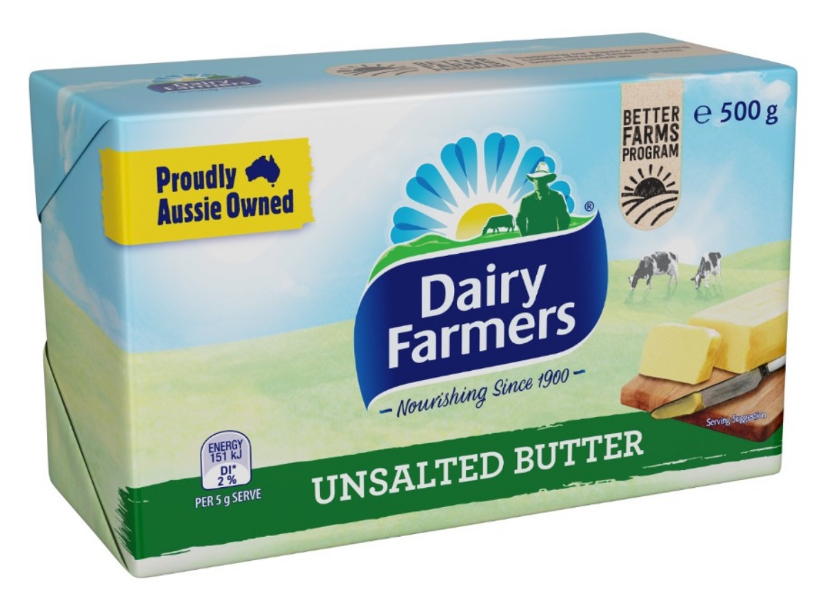 Picture of 500GM  DAIRY FARMER UNSALTED BUTTER