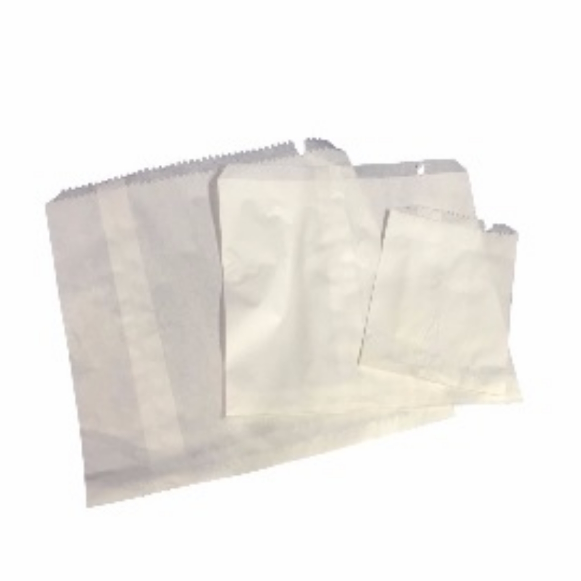 Picture of 500s PAPER BAGS 1LB WHITE WIDE