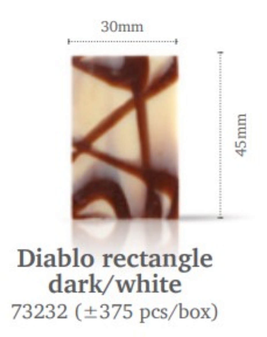 Picture of IRCA #73232 375s DIABLO RECTANGLE DARK/WHITE