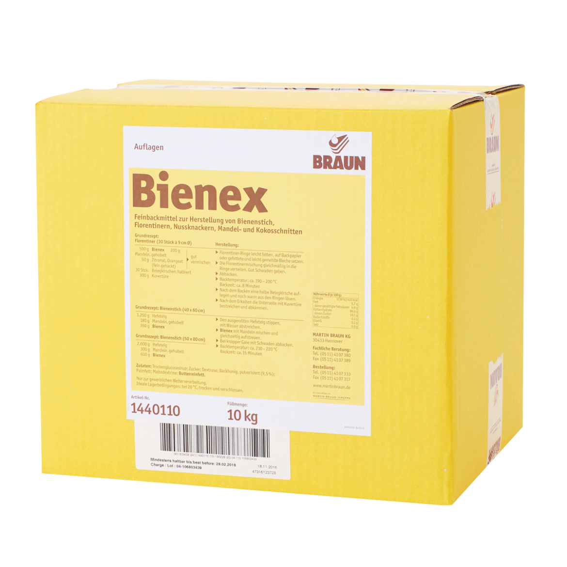 Picture of 10KG BRAUN BIENEX