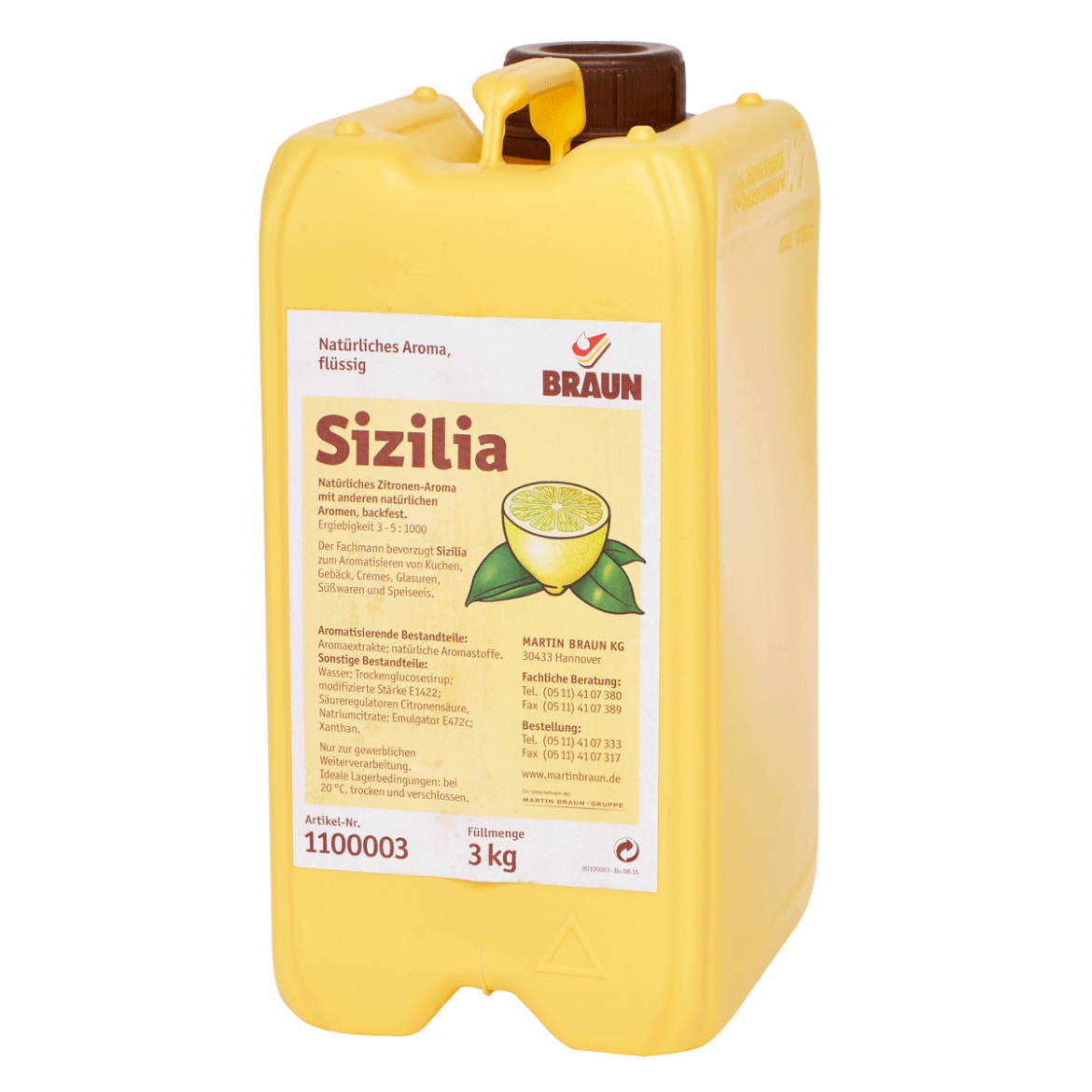 Picture of 3LT BRAUN SIZILIA LEMON ESSENCE (H)