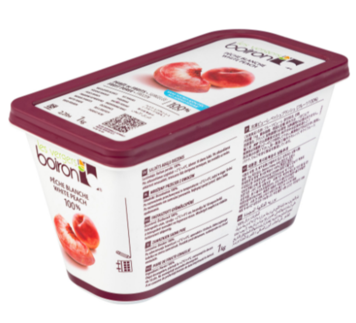 Picture of 1KG BOIRON FROZEN WHITE PEACH PUREE