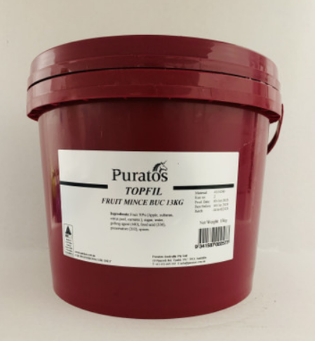 Picture of 13KG PURATOS TOPFIL FRUIT MINCE FILLING  *XMAS LIST*